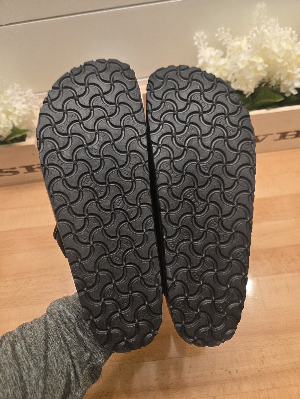 Birkenstock Boston Clogs Black Smooth Leather Womens Size 41 - Picture 11 of 11
